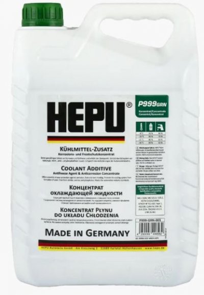 Антифриз HEPU Антифриз концентрат G11 Зелен 5L