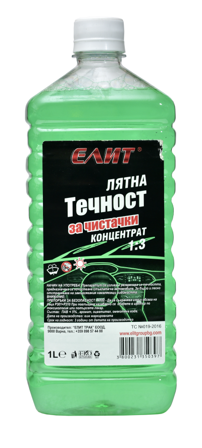 Течност за чистачки ELIT Лятна течност за чистачки концентрат 1L