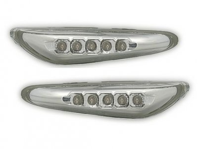 ТУНИНГ МИГАЧИ Диодни мигачи BMW E46  (01-05) / Е60 / X3 (04-09) - хром