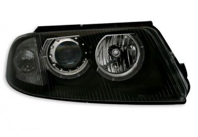 СВЕТЛИНИ Кристални фарове  Angel Eyes VW PASSAT  B5.5 (01-05)  - черни