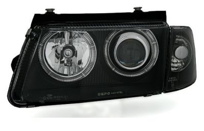 СВЕТЛИНИ Кристални фарове  Angel Eyes VW PASSAT 3B/ B5 (1997-2000)  - черни