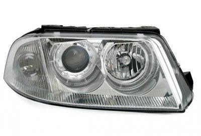 СВЕТЛИНИ Кристални фарове  Angel Eyes VW PASSAT  B5.5 (01-05)  - хром