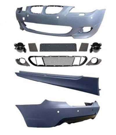 БРОНИ / ПРАГОВЕ / ДОБАВКИ BODY KIT за BMW E60 седан (2003-2007) - M-Tech пакет без халогени