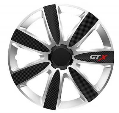 ТАСОВЕ 16 Тасове за джанти GTX CARBON Silver/Black - 16