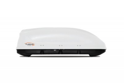 АВТОБОКС Автобокс Turino Compact 141x83x45cm с двустранно отваряне с ключ, 360 литра - бял
