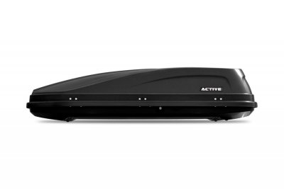 АВТОБОКС Автобокс ACTIVE M 187x88x44cm с двустранно отваряне с ключ, 450 литра - черен