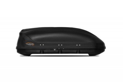 АВТОБОКС Автобокс Turino Compact 141x83x45cm с двустранно отваряне с ключ, 360 литра - черен