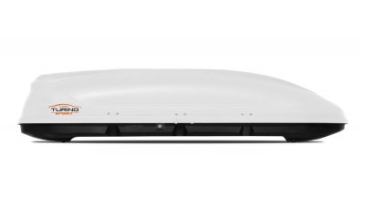 АВТОБОКС Автобокс Turino Sport 210x81x45cm с двустранно отваряне с ключ, 480 литра - бял