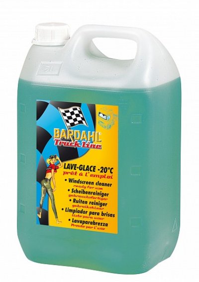 Течности BARDAHL Зимна течност за чистачки готова -20°С 5L