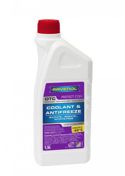 Течности RAVENOL OTC Антифриз готов G12++ Виолетов -40 °C 1.5L