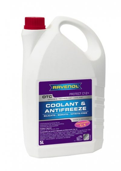 Течности RAVENOL OTC Антифриз концентрат G12++ Виолетов -37 °C 5L