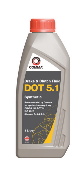 Спирачна течност COMMA Спирачна течност DOT5.1 1.0L
