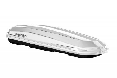 БАГАЖНИЦИ ЗА КОЛА Автобокс Menabo Diamond 209x79x36cm с едностранно отваряне с ключ, 500 литра - бял