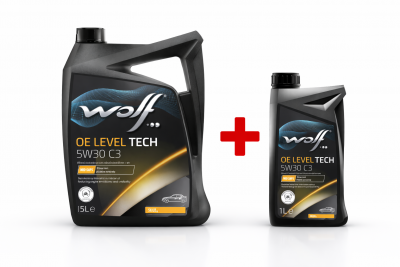 Моторно масло WOLF OE LEVEL TECH 5W30 C3 5L+1L  PROMO!!