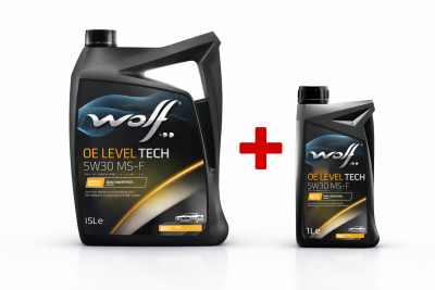 Моторно масло WOLF OE LEVEL TECH 5W30 MS-F 5L+1L  PROMO!!